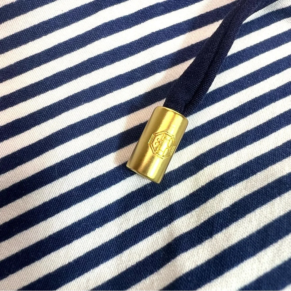 Helen Jon Swim Board Shorts Stripe Navy White Size 12 - Picture 4 of 6